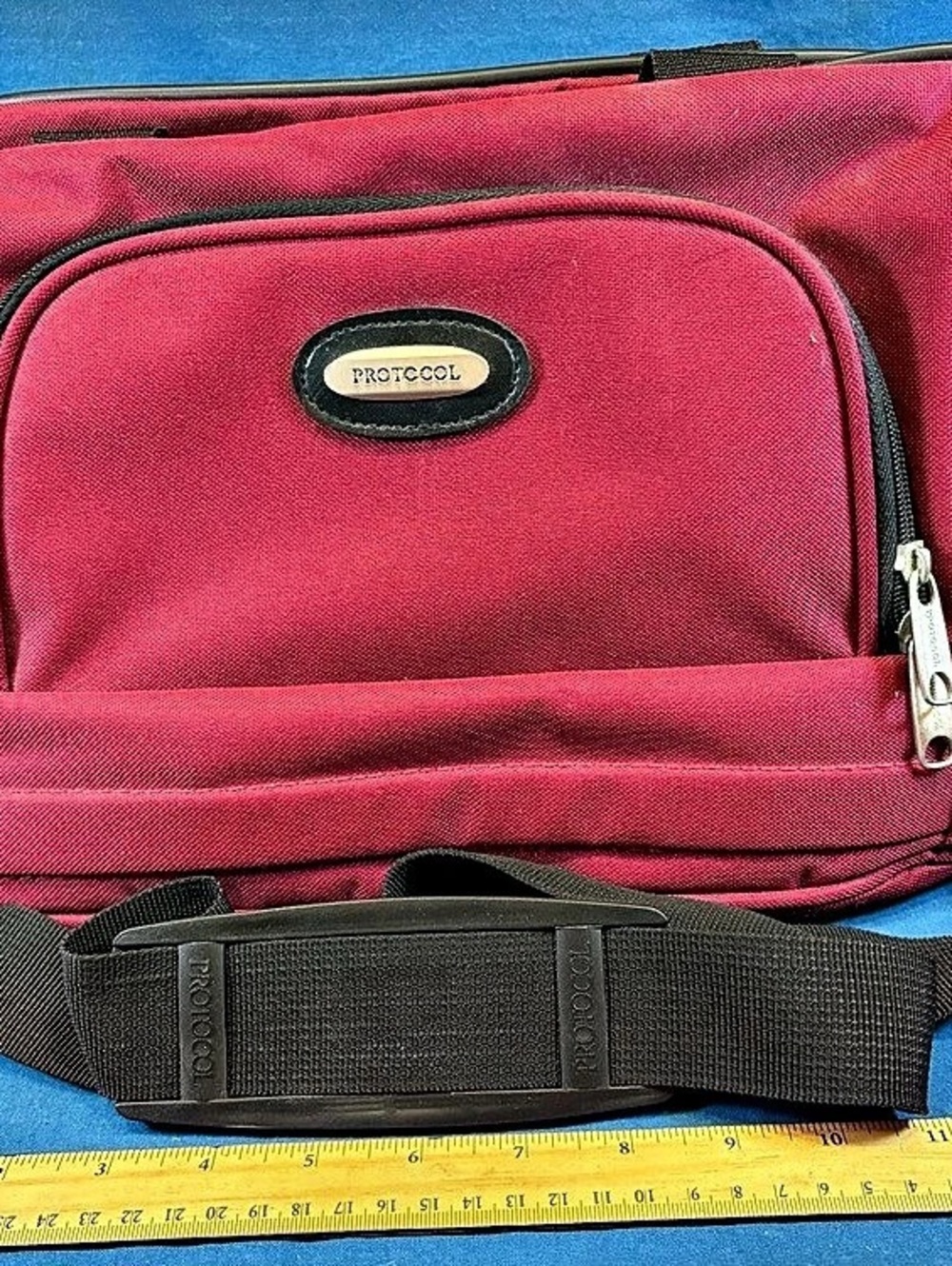 Protocol Red Travel Shoulder Bag